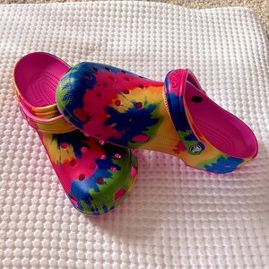 Tye Dye Crocs
